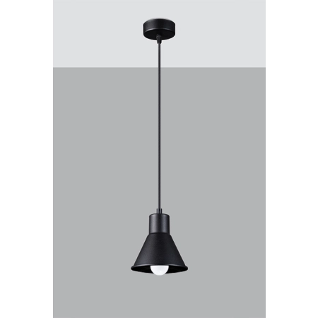 Minimalistyczna, czarna lampa wisząca do kuchni SL.0985 z serii TALEJA 3