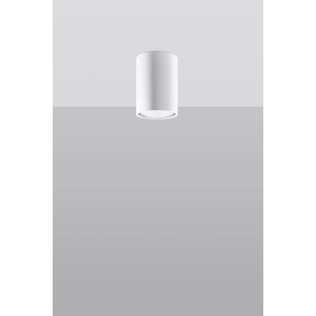 Biały, klasyczny spot o wysokości 10cm GU10 SL.0996 z serii LAGOS 3