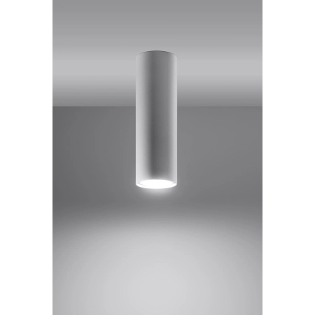 Biały, natynkowy downlight 20cm wysokości GU10 SL.0997 z serii LAGOS 2