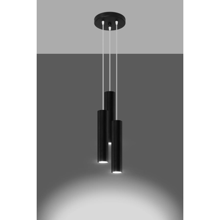 Nowoczesna, potrójna lampa wisząca, tuby GU10 SL.1079 z serii LAGOS 2