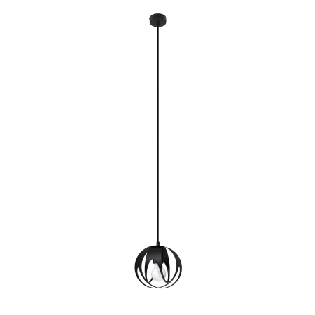 Industrialna, czarna lampa wisząca do jadalni SL.1087 z serii TULOS
