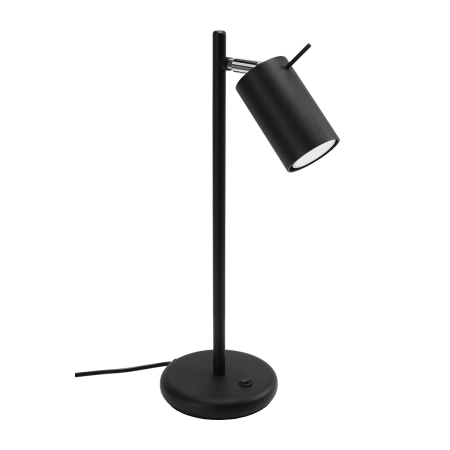 Minimalistyczna, czarna lampka biurkowa GU10 SL.1091 z serii RING