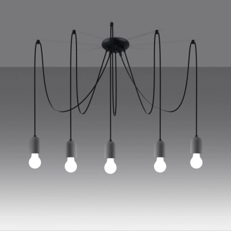 Pięciopunktowa lampa wisząca typu pająk SL.1161 z serii NESO - 3