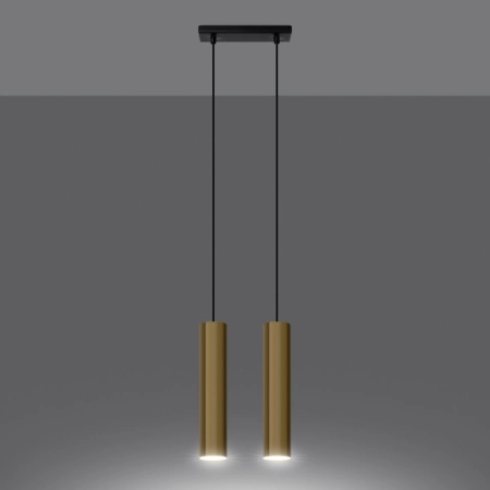 Minimalistyczna lampa wisząca ze złotymi tubami SL.1241 z serii LAGOS - 3