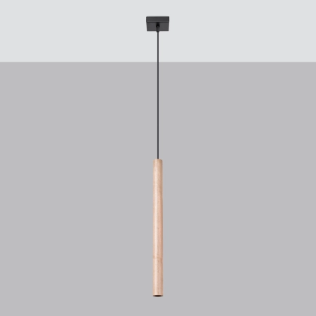 Wąska, punktowa, drewniana lampa wisząca SL.1266 z serii PASTELO - 2