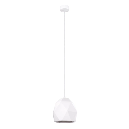 Biała lampa wisząca o geometrycznym kształcie SL.1251 z serii MINT