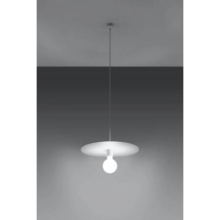 Industrialna, biała lampa wisząca bez klosza SL.0852 z serii FLAVIO 3