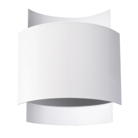 Biała, minimalistyczna lampa ścienna do salonu SL.0857 z serii IMPACT