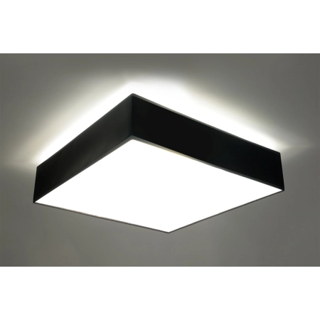 Kwadratowa, czarno-biała lampa sufitowa SL.0920 z serii HORUS 55 3
