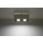 Biało-czarny, dwupunktowy box natynkowy downlight SL.0067 z serii MONO 2 3