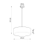 Klasyczna, minimalistyczna lampa wisząca SL.0115 z serii ARENA 35 4