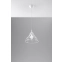 Lampa wisząca z drucianym, białym kloszem SL.0145 z serii ANATA 2