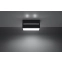 Czarny, natynkowy plafon, nowoczesny box SL.0384 z serii LOBO MAXI 3