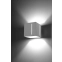 Geometryczna, biała lampa ścienna kostka SL.0395 z serii PIXAR 3