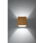 Drewniana lampa ścienna w kształcie kostki SL.0491 z serii QUAD 3