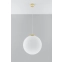 Lampa wisząca duża, mleczna kula na zwisie SL.0717 z serii UGO 40 2