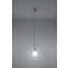 Biała, minimalistyczna lampa wisząca E27 SL.0569 z serii DIEGO 1 3