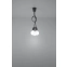 Lampa wisząca trzy szare przewody na żarówki E27 SL.0576 z serii DIEGO 3 6