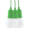 Zielona, linkowa lampa wisząca z oprawkami E27 SL.0582 z serii DIEGO 3