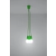 Zielona, linkowa lampa wisząca z oprawkami E27 SL.0582 z serii DIEGO 3 3