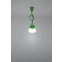 Zielona, linkowa lampa wisząca z oprawkami E27 SL.0582 z serii DIEGO 3 6