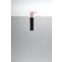 Czarno-drewniana tuba natynkowa, smukły spot SL.0635 z serii PABLO 2