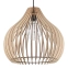 Lampa wisząca z dekoracyjnym, drewnianym kloszem SL.0639 z serii APRILLA