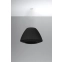 Żyrandol z dużym, czarnym, materiałowym abażurem SL.0734 z serii BELLA 60 2