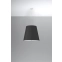 Abażurowa, czarna lampa wisząca do sypialni SL.0736 z serii GENEVE 50 2