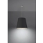 Abażurowa, czarna lampa wisząca do sypialni SL.0736 z serii GENEVE 50 3