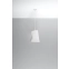 Futurystyczna, biała lampa wisząca do sypialni SL.0769 z serii BLUM 1 2