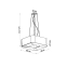 Nowoczesna, minimalistyczna lampa wisząca SL.0783 z serii URANO 60 4