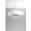 Biała, kwadratowa lampa wisząca 80cm, do salonu SL.0827 z serii URANO 3