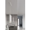 Biała, wąska lampa wisząca w kształcie tuby G9 SL.0957 z serii WEZYR - wizualizacja