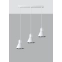 Biała lampa wisząca, idealna do kuchni SL.0988 z serii TAZILA 3
