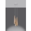 Rustykalna lampa wisząca z drewnianymi stożkami SL.1101 z serii SULA - 3