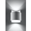 Biała, minimalistyczna lampa ścienna do salonu SL.0857 z serii IMPACT 3