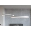 Pozioma, biała lampa wisząca obręcz LED ⌀110cm 3000K TH.104 z serii RIO - wizualizacja 2