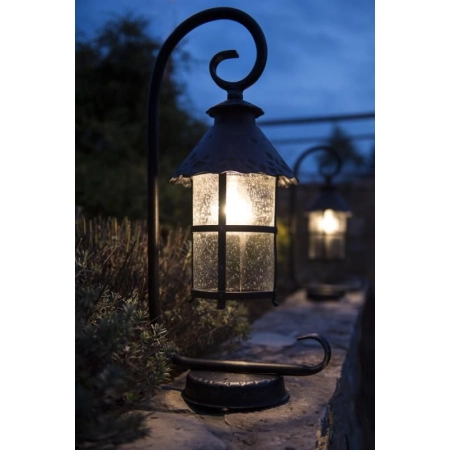 Lampa stojąca, ogrodowa z ozdobnym szkłem K 4011/1/R z serii TOLEDO -4