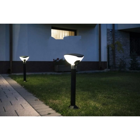 Wysoka lampa ogrodowa z nietuzinkowym kloszem TEO 1 z serii TEO -2