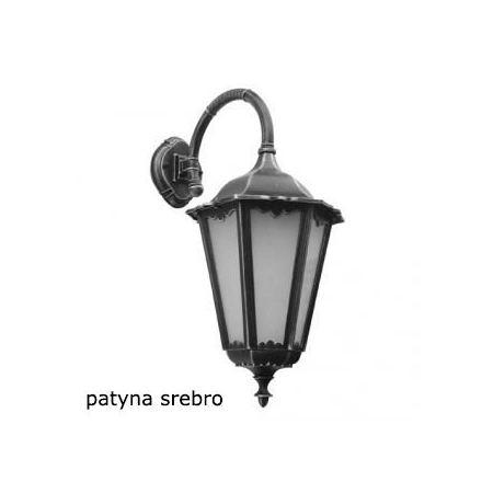 Dekoracyjna lampa elewacyjna, czarna K 3012/1/BD z serii RETRO MAXI -4