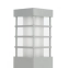 Lampa ogrodowa, srebrny kolor, wys. 75cm RADO II 1 AL z serii RADO II -1