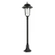 Czarna, klasyczna lampa ogrodowa na nodze K 5002/2/O z serii PRINCE