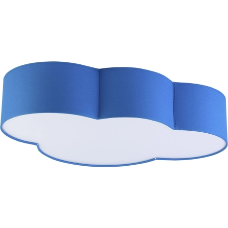Niebieski, dziecięcy plafon w kształcie chmurki TK 1534 z serii CLOUD
