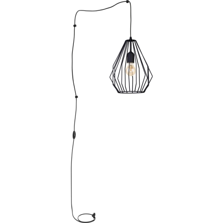 Designerska lampa wisząca z przewodem TK 2287 z serii BRYLANT BLACK