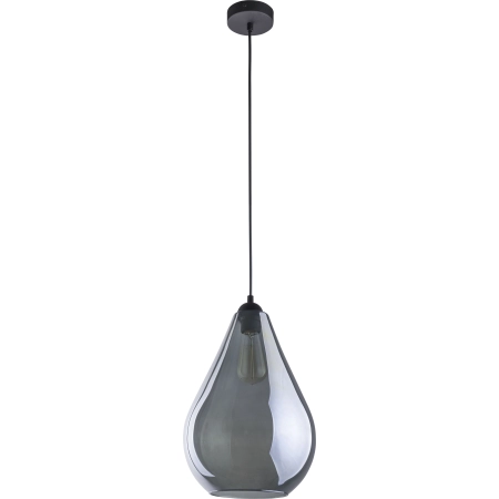 Lampa wisząca z ciemnym kloszem w kształcie gruszki TK 2326 z serii FUENTE