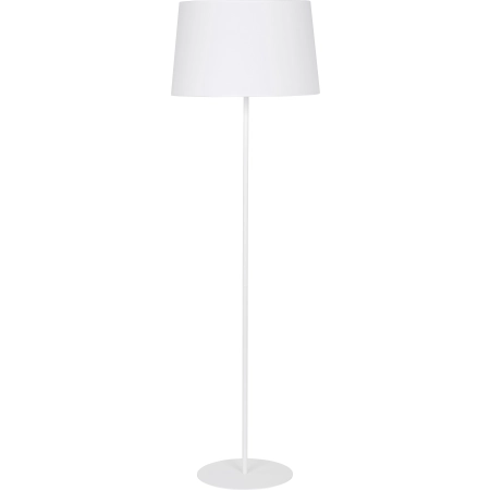 Biała, klasyczna lampa podłogowa do sypialni TK 2919 z serii MAJA WHITE