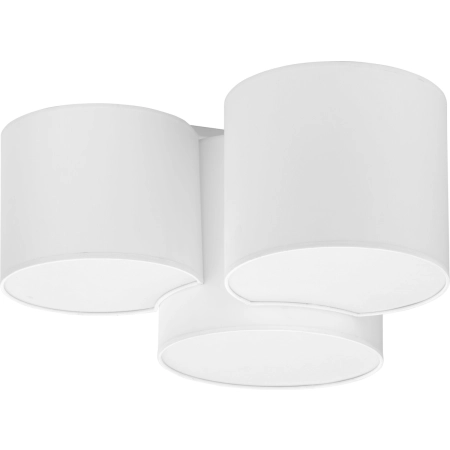 Lampa sufitowa z białymi abażurami do salonu TK 3441 z serii MONA WHITE