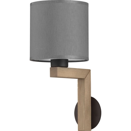 Drewniana lampa ścienna idealna do sypialni TK 4221 z serii TROY GRAY