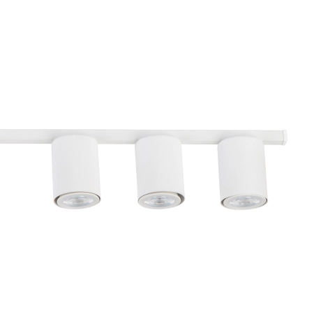 Biała, minimalistyczna lampa sufitowa do salonu TK 4571 z serii LOGAN 3